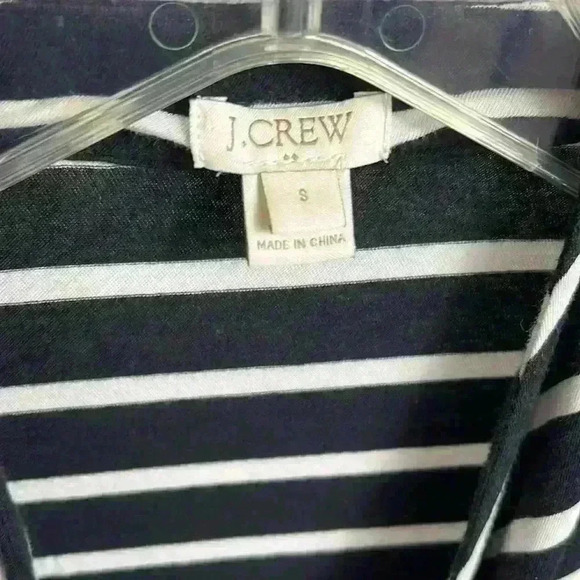 J Crew Drape Open Top | Cotton Long Sleeve Open Top - Picture 4 of 5